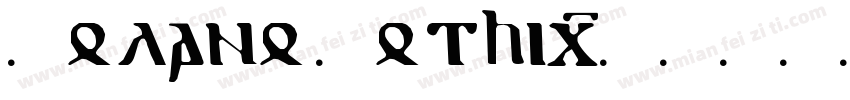 Solano Gothic字体转换